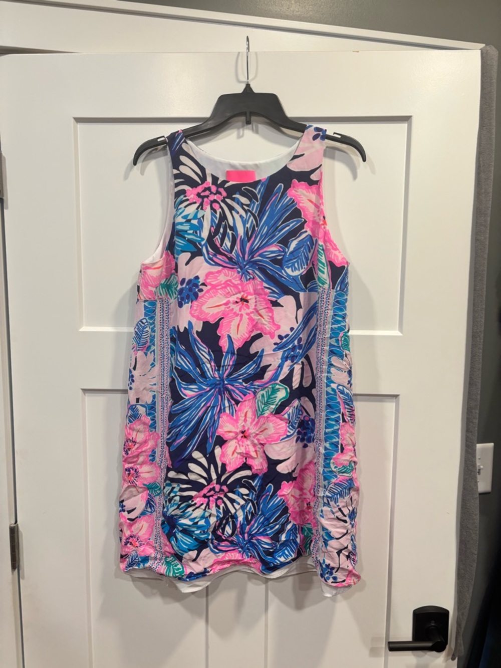 Lilly Pulitzer Women's Jackie Silk Shift Dress Sugar Mambo Size Medium  Floral